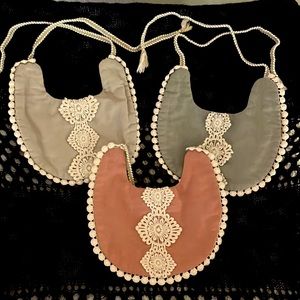 Elegant Reversible Baby Bib Set